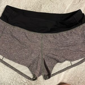 Lululemon Low Rise Speed Up Short 2.5inseam,Heather Gray